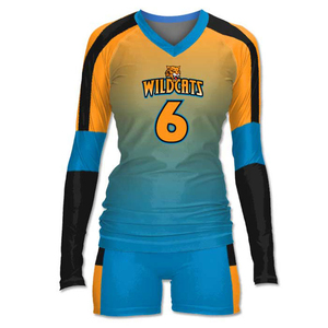 Tenue de volley-ball professionnelle personnalisée avec logo d'équipe, maillot et short légers pour les matchs de club - Product Image 2