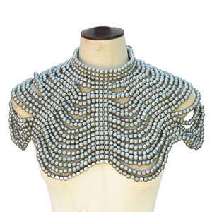 Collier de perles grises à porter sur l'épaule, dernier design à des prix incroyables, collier de perles à porter sur l'épaule - Product Image 1