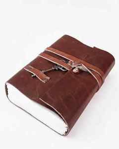 Cuaderno de cuero con cierre de llave antigua, diario en blanco para escribir y dibujar, cuaderno de escritura premium, regalo para escritores - Product Image 3