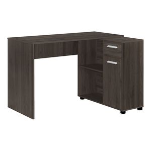 Scrivania Angolare Moderna Contemporanea da 46 Pollici per Ufficio Domestico con Cassetti Portaoggetti, Laminato Marrone per Laptop - Product Image 2