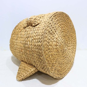 Cute Animal Shaped Natural Rattan <b>Storage</b> <b>Basket</b> With Handles For Children's <b>Toy</b> <b>Storage</b> - Product Image 4