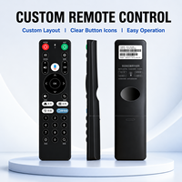 Remote Kontrol Suara Pengganti OEM ODM dengan Kode Tetap untuk Smart TV dan Otomatisasi Rumah, Bahan Plastik