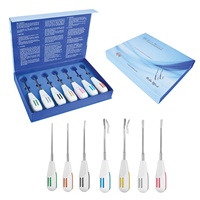 Ensemble d'élévateurs de racines Accuram Luxating Extraction, 7 pièces, manche en plastique léger, outils d'extraction dentaire, instruments dentaires