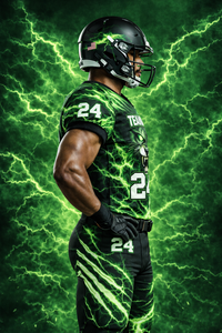 Camiseta Verde de Entrenamiento de Fútbol Americano para Hombre, Uniforme Deportivo Transpirable de Secado Rápido, Sublimación, Último Diseño - Product Image 5