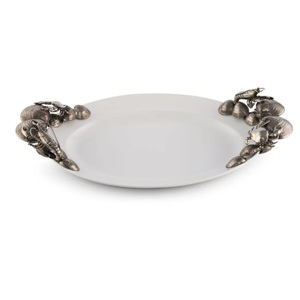 Dinner <b>Table</b> Decor Serving Tray High Class Quality Food Server Metal Tray Unique Style Gold Plated Finishing Server Metal Tray - Product Image 4