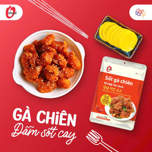 [HOT] Sauce coréenne épicée pour poulet frit 120g Saveur Gochujang sucrée Prête à l'emploi Sauce de cuisson pour poulet croustillant Repas facile O'Food - Product Image 3