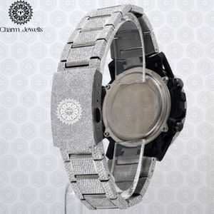 Charm_Jewells Men's Stainless Steel Sport <b>Watch</b> 43mm Round Case Analog Quartz Chronograph With Mandala Dial Pattern - Product Image 2