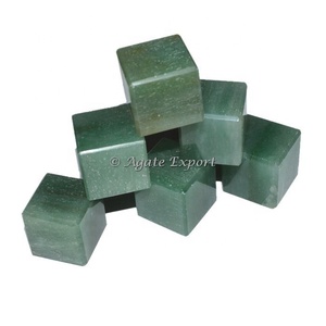Vente en gros d'Aventurine verte naturelle en pierre dégringolée Cube de cristal d'agate pour l'artisanat de guérison Reiki et à des fins spirituelles - Product Image 1
