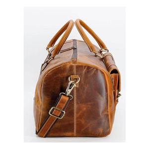 Bolsos de Viaje de Cuero Genuino de Lujo Hechos a Mano con Logotipo Personalizado, Cierre de Cremallera Ligero y Duradero, Gran Capacidad para Hombre - Product Image 5