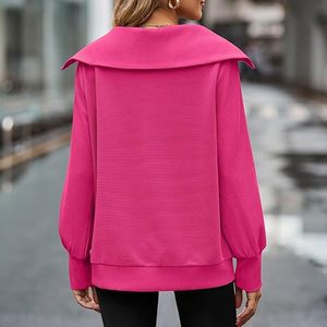 Pull à col montant pour femme, tricot doux, coupe décontractée, manches longues, confortable, décontracté, haut d'hiver, vente en gros personnalisée - Product Image 3