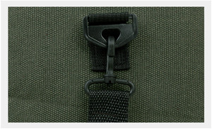 Bolsa de Lona Verde con Cierre de Cremallera, Bolsa de Viaje Informal, Diseño Resistente - Product Image 6