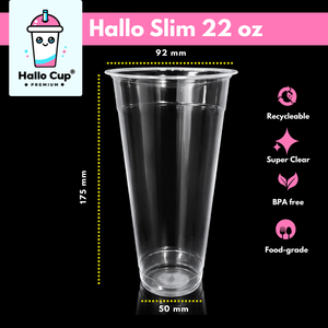 Durable Slim and Tall sized Clear <b>Plastic</b> PP Polypropylene <b>Cup</b> 22 Oz 6.5 gr for Venti <b>drink</b> made in Indonesia - Product Image 5