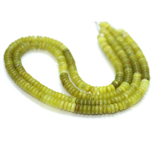 Perles plates en quartz vert gazon |   Perle de pierre précieuse en quartz vert naturel ombré |   Fournitures de fabrication de bijoux en gros - Product Image 3