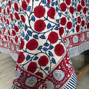 100% Linen <b>Tablecloth</b> with Top Ruffle Top <b>Table</b> Cover Vintage Elegant Wedding Decorations Floral Embroidered - Product Image 4