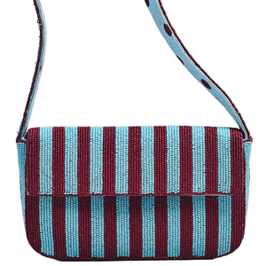 Bolso de Hombro Hecho a Mano con Bordado de Cuentas de Algodón y Diseño de Hojas para Decoración Navideña y de Año Nuevo - Product Image 3