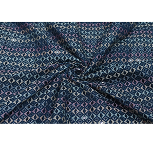 Tissu en rayonne brodé écologique, doux au toucher, léger et respirant pour les kurtis, robes et vêtements pour filles - Product Image 4