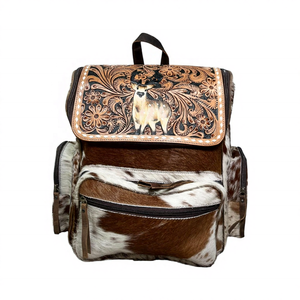 Mochila Táctica Multifuncional de Cuero Genuino para Exteriores y Escuela, Impermeable, con Curva Fisiológica en la Espalda, Logotipo Personalizado, Poliéster - Product Image 4