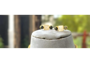 Magnifique ensemble collier et boucles d'oreilles en imitation perle plaqué or, bijoux tendance pour femme, cadeau de mariage - Product Image 2