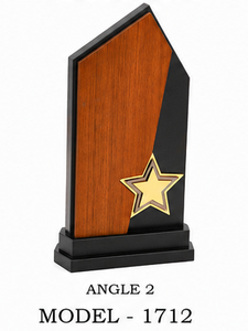 Trophée commémoratif élégant en bois pour la reconnaissance de la leadership, l'excellence des employés, les réalisations d'entreprise et les cérémonies de récompenses spéciales - Product Image 2