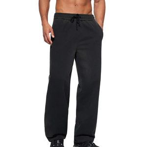 Pantalones Deportivos Negros para Hombre, Estilo Acid Wash, 61.9% Algodón, 38.1% Poliéster, Pantalones de Entrenamiento Tejidos, Pantalones Deportivos Casuales - Product Image 5