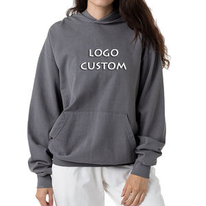 Sudaderas con Capucha Gruesas Casuales de Alta Calidad para Mujer, Sudaderas con Capucha Extra Grandes Personalizadas con Bolsillos Tipo Canguro para Mujer - Product Image 5