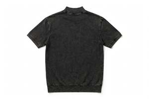 T-shirt à manches courtes en tricot pour homme GYM ACTIVE ENTERPRISES Acis Wash, coupe ample, épaules tombantes, coupe carrée, impression personnalisée - Product Image 2