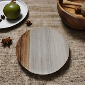 เขียงไม้และหินอ่อนสีน้ำตาลขัดเงา - Product Image 1