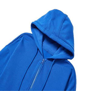 Sudadera con capucha de invierno para hombre, bordada, personalizable, de alta calidad, con cremallera, manga larga, antipilling, transpirable, 100% algodón, gruesa. - Product Image 4