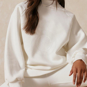 Women <b>Mock</b> <b>Neck</b> Sweatshirt Lightweight Cotton Pullover <b>Top</b> For Women Daily Wear Casual Fashion Use Women <b>Mock</b> <b>Neck</b> Sweatshirt - Product Image 3