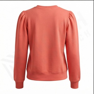 Sudaderas en blanco de alta calidad, sudaderas con capucha para mujer, suéter de gran tamaño con bloque de Color personalizado, ropa de calle para mujer, sudadera de algodón - Product Image 3