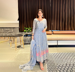 Meilleures ventes PinkCityBlocks Salwar Kameez traditionnel indien en modal, longueur midi, séchage rapide, extensible, design de créateur - Product Image 1