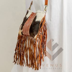 Nouveau sac à franges de créateur Style occidental en cuir de vachette véritable frange sculpture sac à main sac à bandoulière bohème sac à franges sac à main pour femmes - Product Image 3