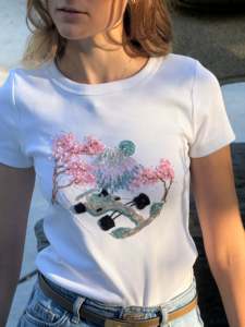 เสื้อผู้หญิงแขนยาวผ้าฝ้ายสไตล์ลำลอง ปักลายด้วยมือ สไตล์สปอร์ต เหมาะสำหรับงานปาร์ตี้ คุณภาพสูง ถักทออย่างดี - Product Image 6