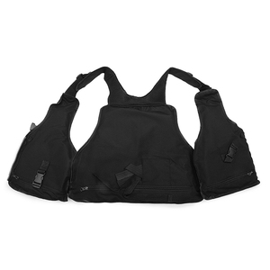 <b>Men's</b> <b>Black</b> Sporty <b>Vest</b> With Multiple Pockets Zipper Closure Waterproof Breathable Outer Wear Summer Autumn Spring Style - Product Image 4