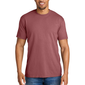 เสื้อยืดผู้ชายคุณภาพสูง สีมารูน ผ้าฝ้าย 100% ทรงโอเวอร์ไซส์ ไซส์ใหญ่พิเศษ ทรงปกติ น้ำหนักมาก ทอด้วยเส้นใยริงสปัน แห้งเร็ว ระบายอากาศได้ดี - Product Image 2