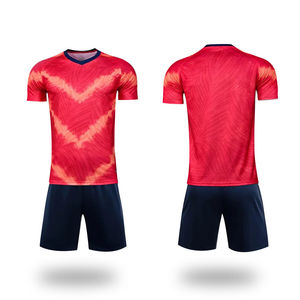 Conjunto Deportivo para Hombre, Camiseta de Fútbol con Degradado Verde-Azul, Manga Corta, Absorbe la Humedad, Corte Atlético, para Adultos - Product Image 4