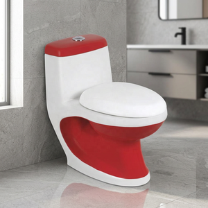 Inodoro de Cerámica de Una Pieza con Sifón de la Marca Vistaar, Inodoro de Doble Descarga Montado en el Suelo para Apartamentos Modernos y Uso en Exteriores - Product Image 4
