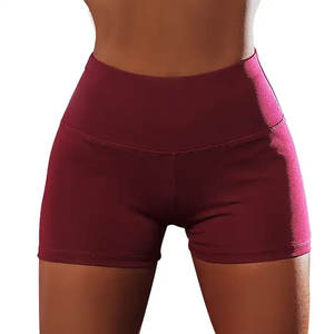 Nuevos Shorts de Yoga Personalizados de Cintura Alta Elástica con Control de Abdomen, Cómodos, Ligeros, Elásticos en Cuatro Direcciones, Sólidos para Mujer - Product Image 1
