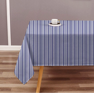 Nappe rayée en fil teint 100 % coton de haute qualité, couleur personnalisée, durable, lavable, tissée, pour table à manger, éco-responsable - Product Image 4