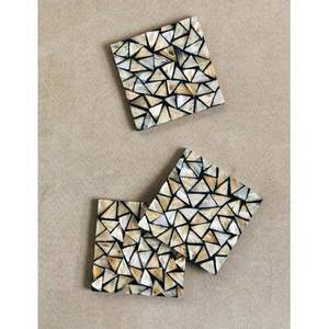 Posavasos de MDF con incrustaciones de nácar y diseño floral, posavasos de nácar, manteles individuales, posavasos con incrustaciones de nácar a precio mayorista - Product Image 5