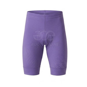 IMPROVEMENTS SPORTS Short de cyclisme pour homme, violet, trois quarts de longueur, ajusté, respirant, anti-humidité, séchage rapide, polyester - Product Image 1