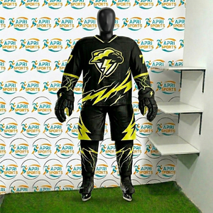 Uniforme de hockey sur glace de qualité supérieure, fabrication en usine, séchage rapide, prix de gros, uniforme de hockey sur glace à manches longues pour toutes les saisons - Product Image 2
