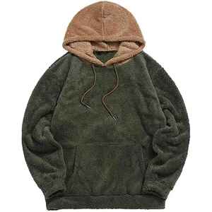 Sherpa Hoodies Men Premium <b>Thick</b> <b>Fleece</b> Eco-Friendly Digital Printing Loose Fit Winter Casual Wear - Product Image 1