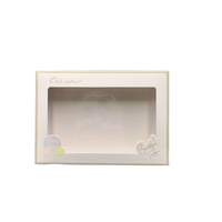 Boîte d'expédition pliable en papier enduit durable avec logo personnalisé imprimé, écologique et réutilisable, pour vêtements et accessoires