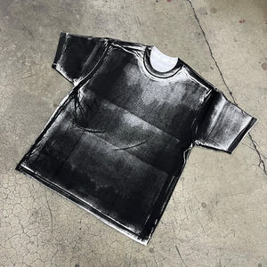 T-shirt Homme Oversize Personnalisé 100% Coton Uni Respirant Streetwear Fabricant de Vêtements OEM Marque Privée - Product Image 4