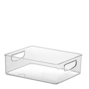 Bandeja de Servir Moderna de Acrílico Transparente para Vajilla, Uso en Sala de Estar, de Una Sola Capa, Forma Rectangular, Acabado Pulido - Product Image 3