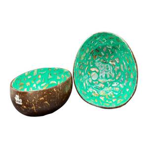 Meilleur prix bols en coquille de noix de coco faits à la main modèle rond écologique naturel utilisation commerciale du Vietnam - Product Image 3