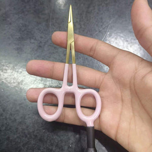 Pinces hémostatiques verrouillables personnalisables de qualité supérieure avec poignée rose et pointe dorée, avec câble de mise à la terre pour la fabrication de bijoux permanents - Product Image 6
