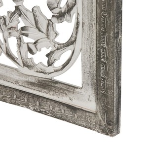 Hand-Carved Mango Wood Arabesque Wall Panel - Wholesale Home Dcor - Product Image 4