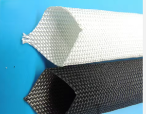Tubo de aislamiento trenzado de fibra de vidrio resistente al calor y a altas temperaturas para cable eléctrico - Product Image 1